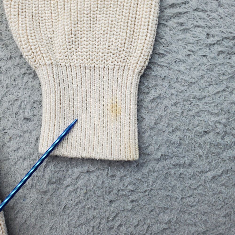 Brandy Melville Sweater‎ Womens Tan Knit Long Raglan Sleeve Crew Neck Pullover - Picture 7 of 7